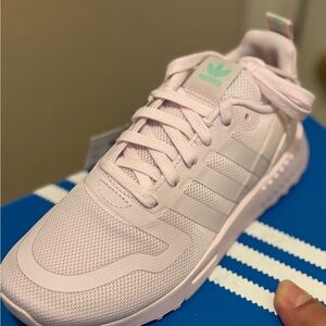 Adidas Multix C Kids Running Shoes Pink, size 1Y